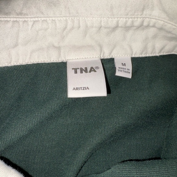 Aritzia Dark Green Rugby Shirt with White Collar - Unisex - Picture 2 of 6